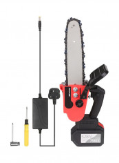 Cordless Chain Saw with One Battery and Fast Charger Black/Red 43.00 X 16.00 X 30.00cm