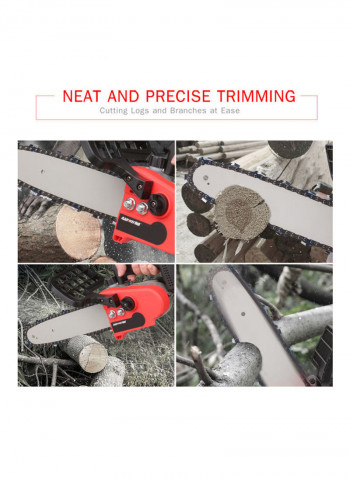 Cordless Chain Saw with One Battery and Fast Charger Black/Red 43.00 X 16.00 X 30.00cm