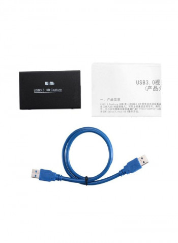 EC288 USB 3.0 HD Meeting Video Capture Box For OBS Black