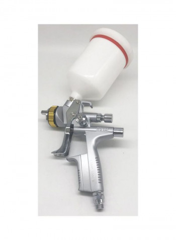 Steel Nozzle Paint Spray Gun Silver 157x127x230millimeter