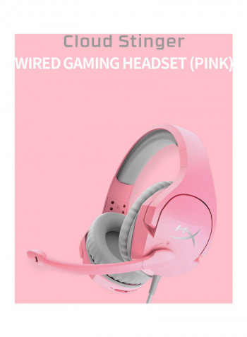 HyperX Cloud Orbit Gaming Over-Ear Headphones With Mic For PS4/PS5/XOne/XSeries/NSwitch/PC Pink