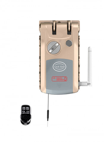Automatic Invisible Smart Door Lock Gray/Gold