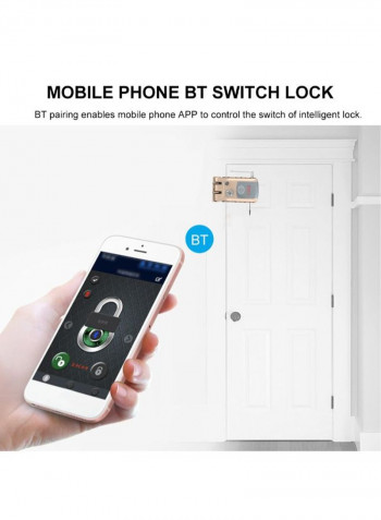 Automatic Invisible Smart Door Lock Gray/Gold
