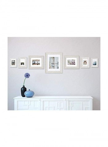 7-Piece Decorative Photo Frame Set White