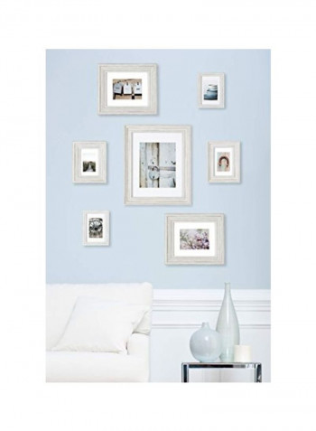 7-Piece Decorative Photo Frame Set White