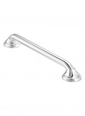 Bathroom Grab Bar With Curl Grip Silver 48inch