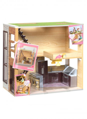 9-Piece Doll House Set For 6-Inch 6بوصة