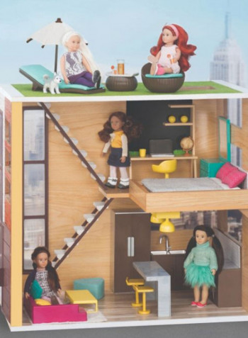 9-Piece Doll House Set For 6-Inch 6inch