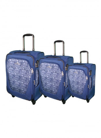 3-Piece Upright Soft Trolley Set Navy
