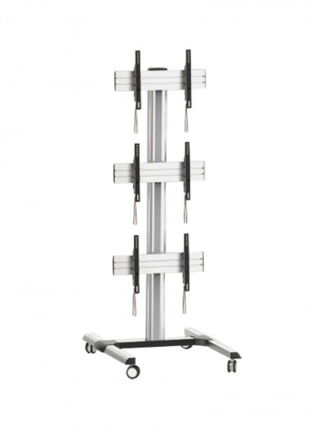 Floor TV Mount for 45 - 55 Inch Screens , Silver , BT-LV346 Black