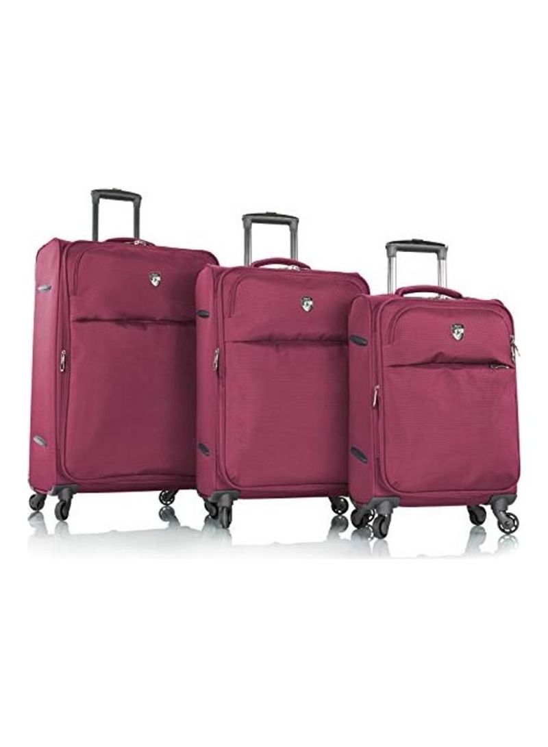 Heys Skywave Bag Luggage Trolley 3PCS SET Fuchsia