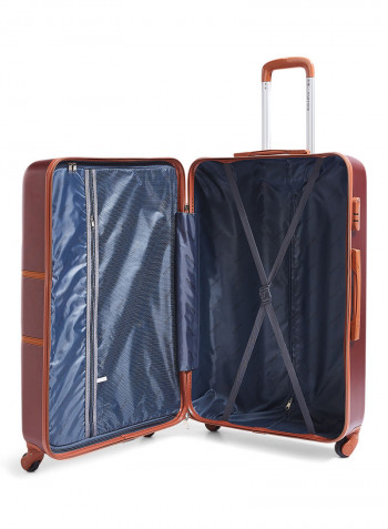 Hardside 4 Piece Luggage Trolley Set Red