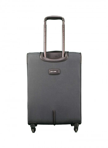 3-Piece Upright Soft Trolley Set Black
