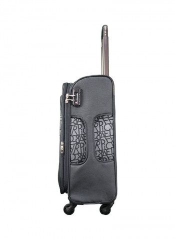 3-Piece Upright Soft Trolley Set Black