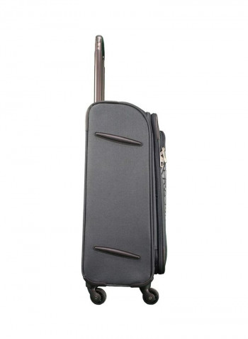 3-Piece Upright Soft Trolley Set Black