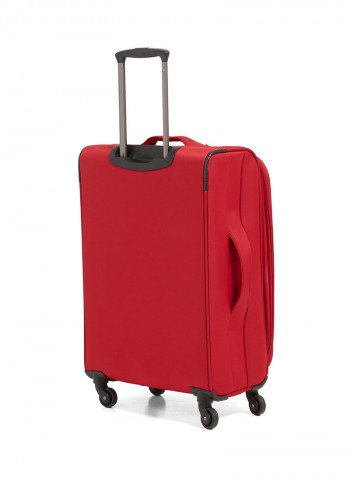 Y Class Softside 3 Piece Luggage Trolley Set Red