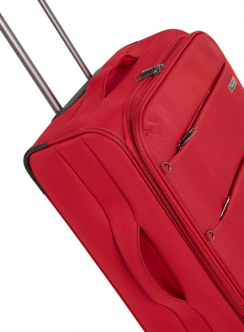 Y Class Softside 3 Piece Luggage Trolley Set Red