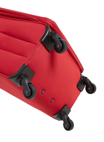 Y Class Softside 3 Piece Luggage Trolley Set Red