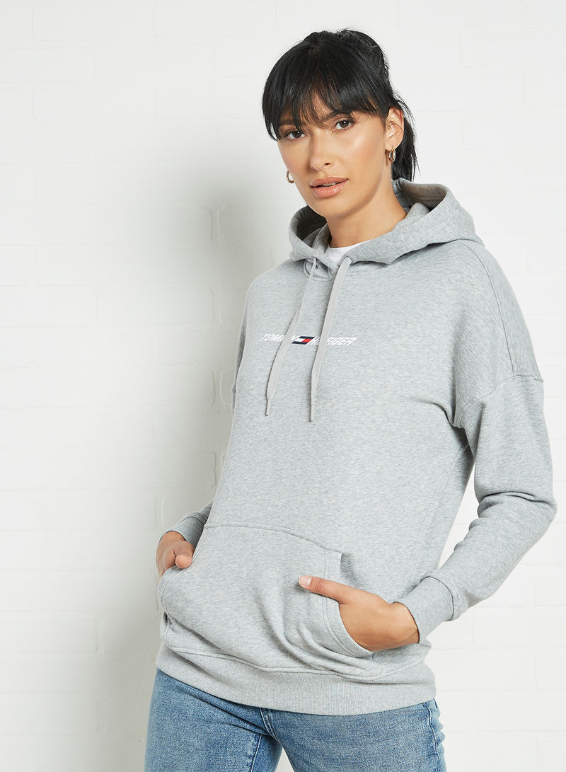 Relaxed Fit Hoodie Grey