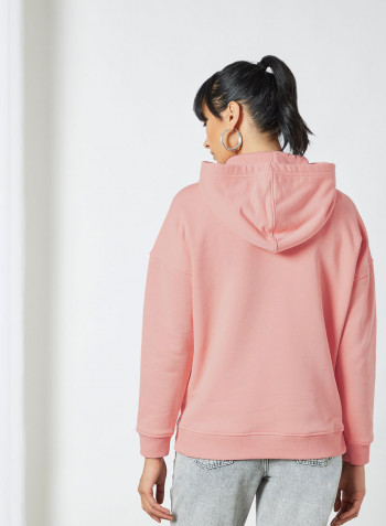 Relaxed Fit Hoodie Pink