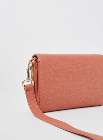 Small Monogram Charm Crossbody Bag Pink