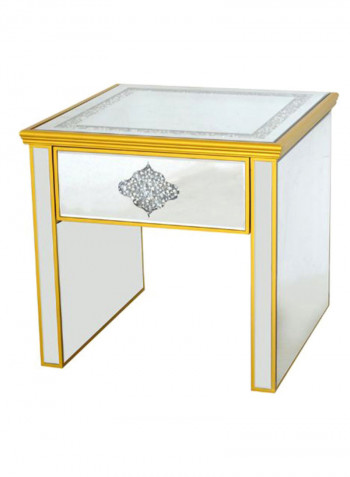 Cardamon End Table Gold/Silver