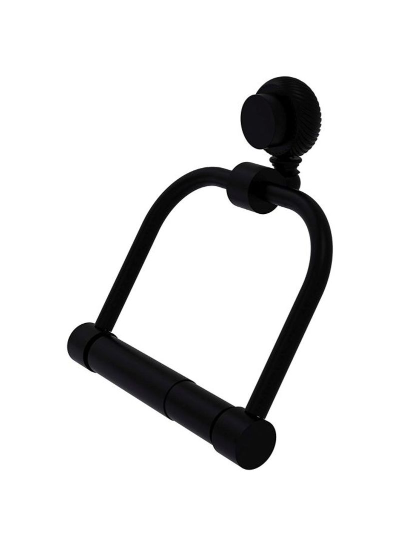 Venus Collection Twisted Accents Toilet Paper Holder Black 6x2x5.5inch