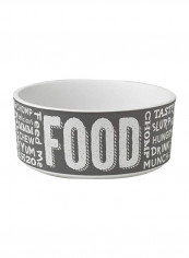 Chalkboard Bowl Grey/White 7inch