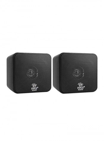 Mini Cube Bookshelf Speaker System PCB4BK Black