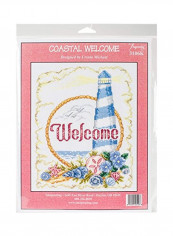 14-Piece Counted Cross Stitch Kit Pink/Blue/Yellow reviews 14-Piece Counted Cross Stitch Kit Pink/Blue/Yellow