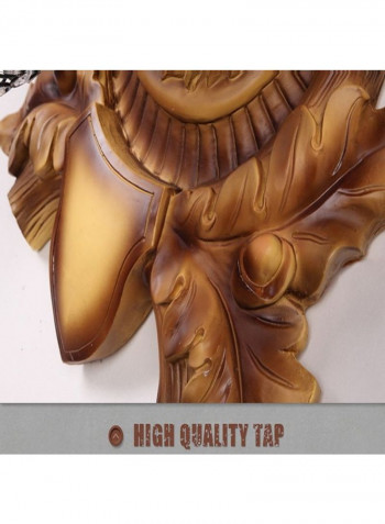 Big Retro Deer LED Bedroom Wall Lamp Brown 25 x 50 x 55centimeter