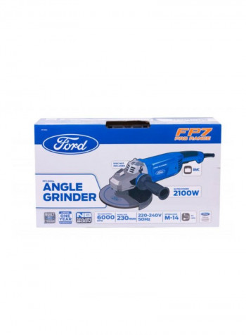 Professional Angle Grinder With Paddle Switch Blue/Black 60 x 15 x 26cm
