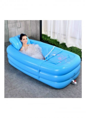Adult Inflatable Single Folding Bath Tub Multicolour 43 x 16 x 39cm