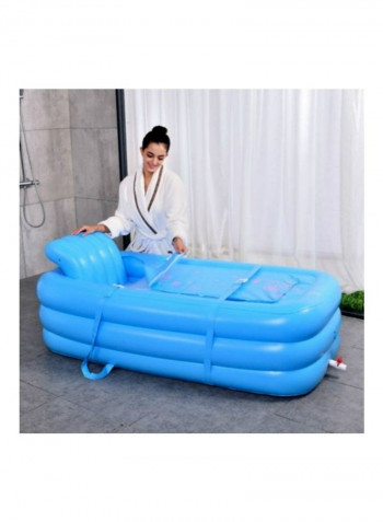 Adult Inflatable Single Folding Bath Tub Multicolour 43 x 16 x 39cm