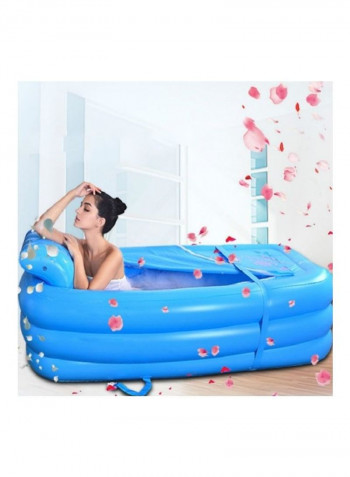 Adult Inflatable Single Folding Bath Tub Multicolour 43 x 16 x 39cm