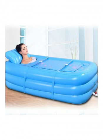 Adult Inflatable Single Folding Bath Tub Multicolour 43 x 16 x 39cm