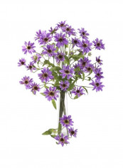 12-Piece Cosmo Stem Set Purple/Green 28.5inch