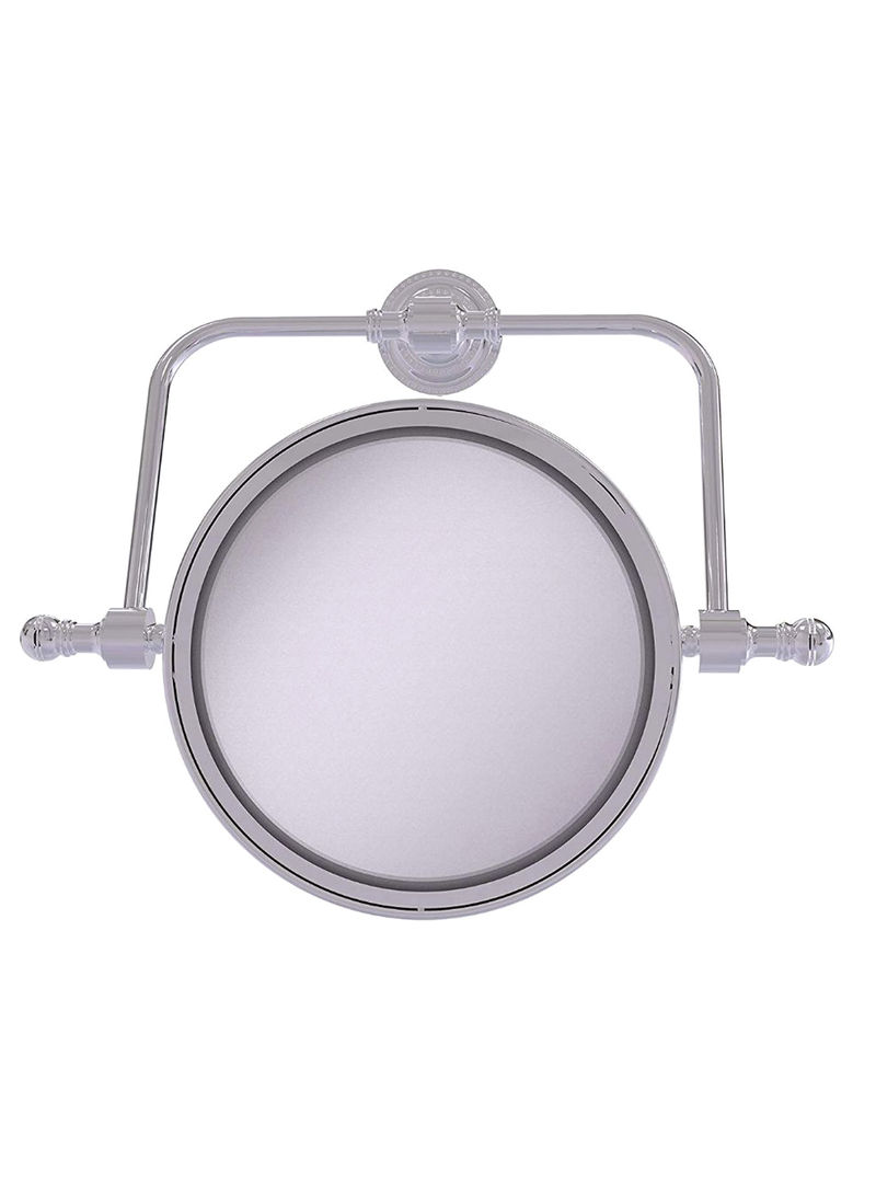 Retro Dot Collection Wall Mounted Make-Up Mirror Polished Chrome