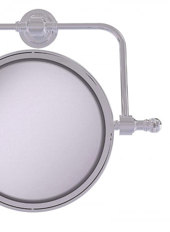 Retro Dot Collection Wall Mounted Make-Up Mirror Polished Chrome