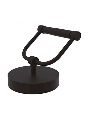 Vanity Top Toilet Paper Holder Black 5.5x5x6inch