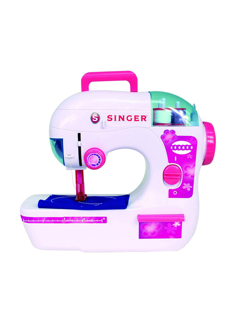 Chainstitch Sewing Machine White/Pink 4.5x12.2x9.2inch
