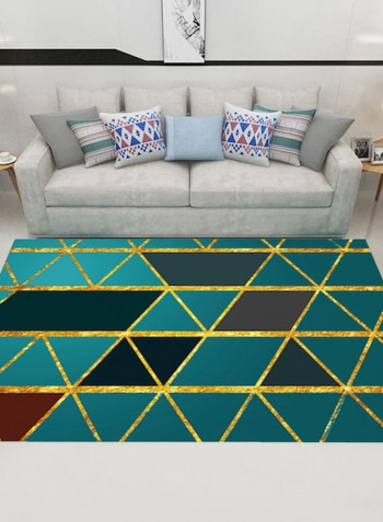 Modern Geometric Bedroom Living Room Carpet Green 80*120(W*L)cmcm