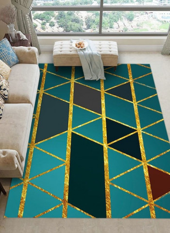 Modern Geometric Bedroom Living Room Carpet Green 80*120(W*L)cmcm