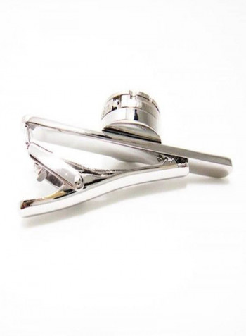 Alloy Mechanical Watch Movements Shaped Tie Clip