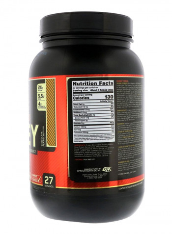 Gold Standard 100 Percent Whey Protein - Chocolate Peanut Butter - 907 Gram