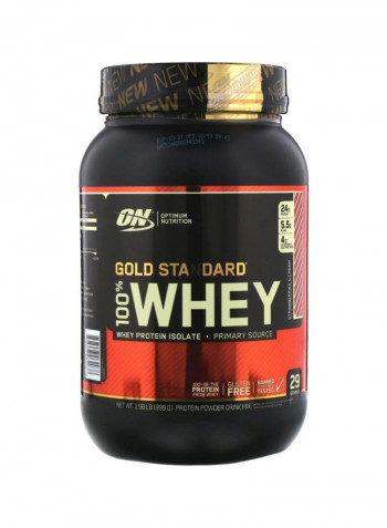 Gold Standard 100 Percent Whey Protein - Strawberries And Cream - 899 Gram