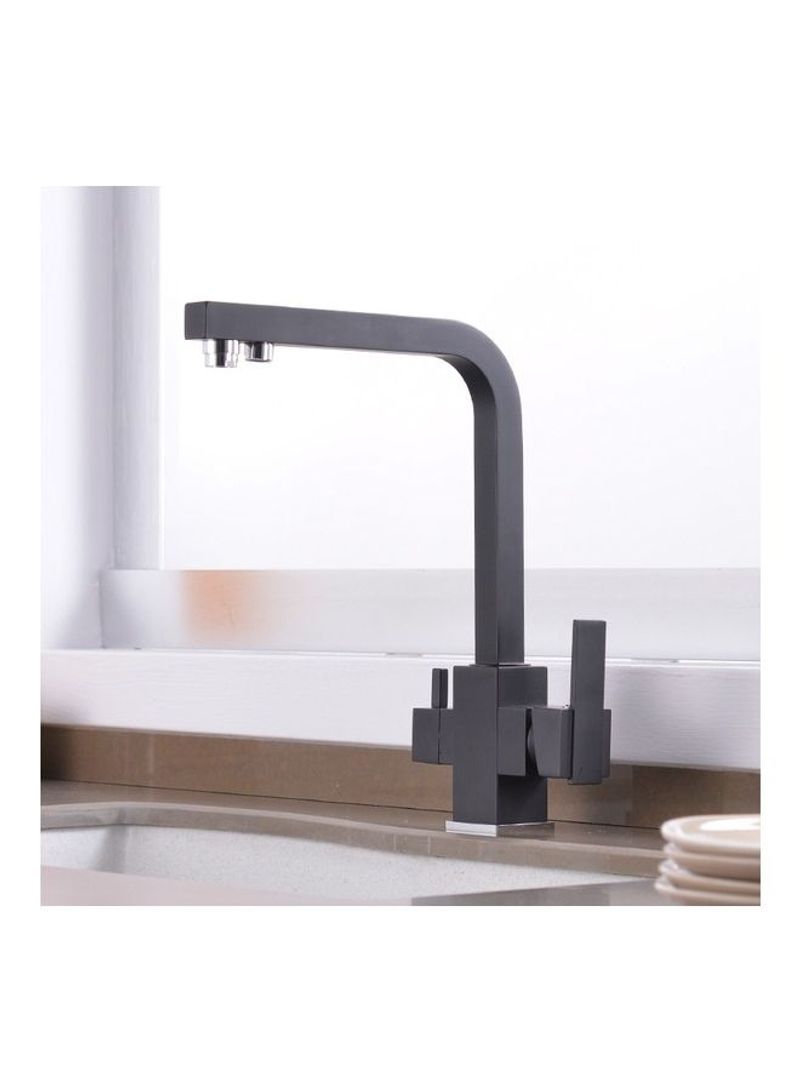 Adjustable Hot and Cool Water Rotating Purifier Faucet Black