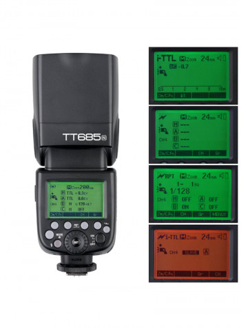 TT685N i-TTL 2.4G Wireless Radio System Master Slave Speedlite Light Black