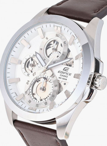 Men's Leather Analog Watch ESK-300L-7AVUDF