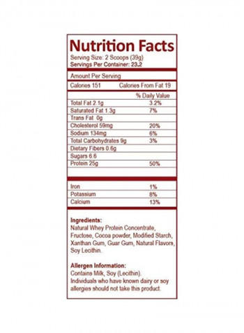 Whey Protein Powder - Creamy Chocolate